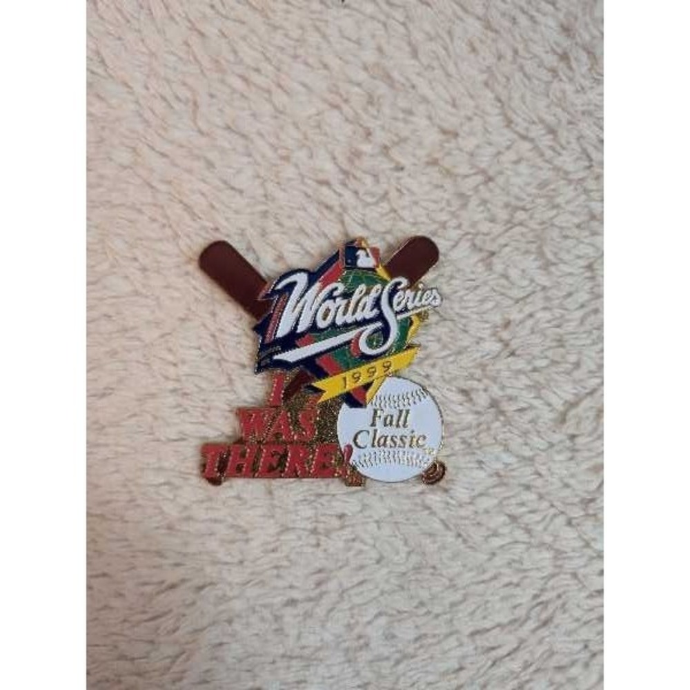 Vintage‎ 1999 MLB World Series Fall Classic Baseball Lapel Pin "I Was There"